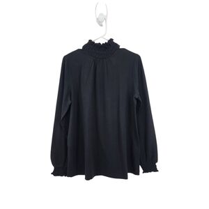 J. Jill Black Long Sleeve Blouse